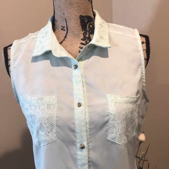 Sheer Lace Back Top - Picture 2 of 5